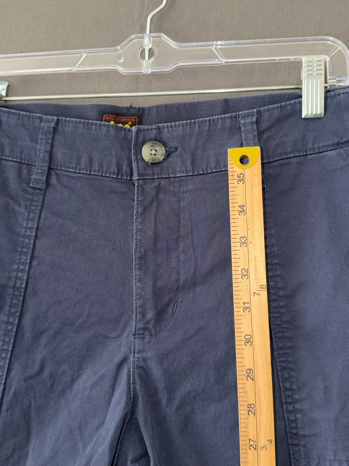 Lee Women’s Cargo Pants 16W Petite Dark Blue 98% Cotton 2% Elastane Utility