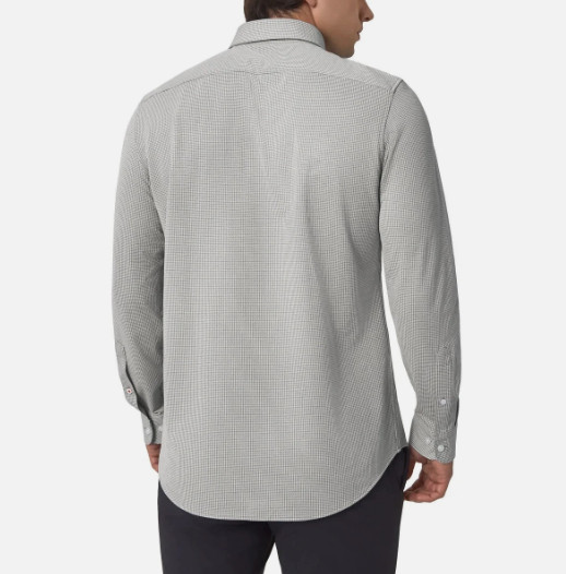 Modern Ambition Men’s Button-Up Sports Shirt Gray XL 17-17.5