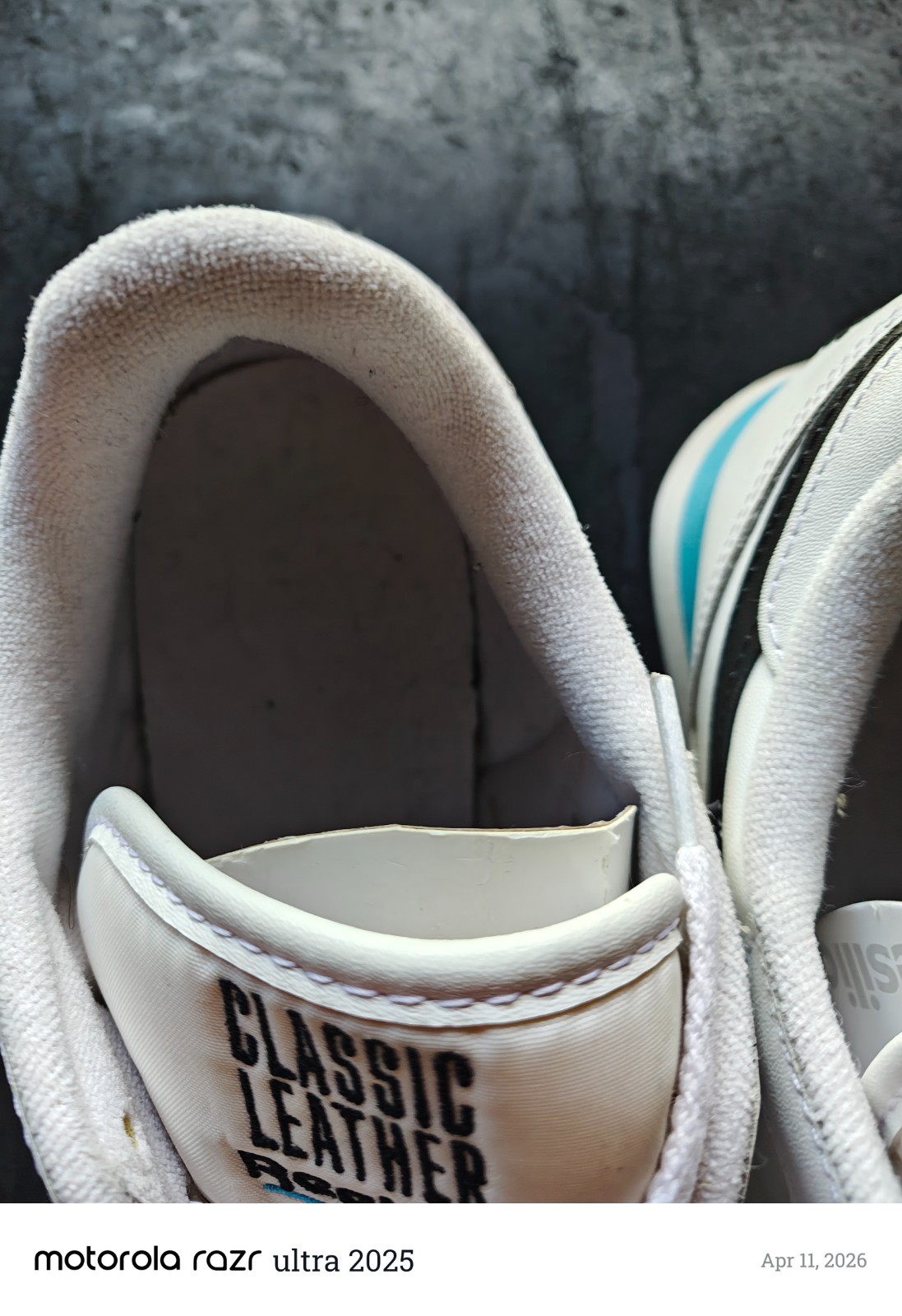 Size 11.5- Reebok Classic Leather OG ” My Name Is” – Radiant Aqua !Worn 4 times!