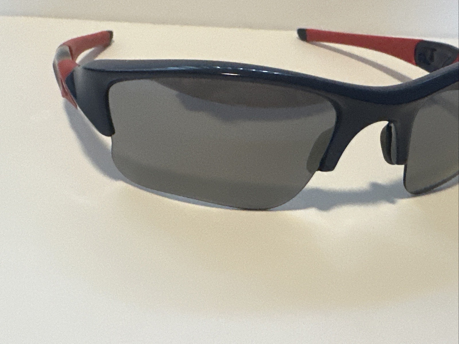 Rare Oakley Flak Jacket XLJ Special Edition MLB Sport Sunglasses Blue Red-24-068