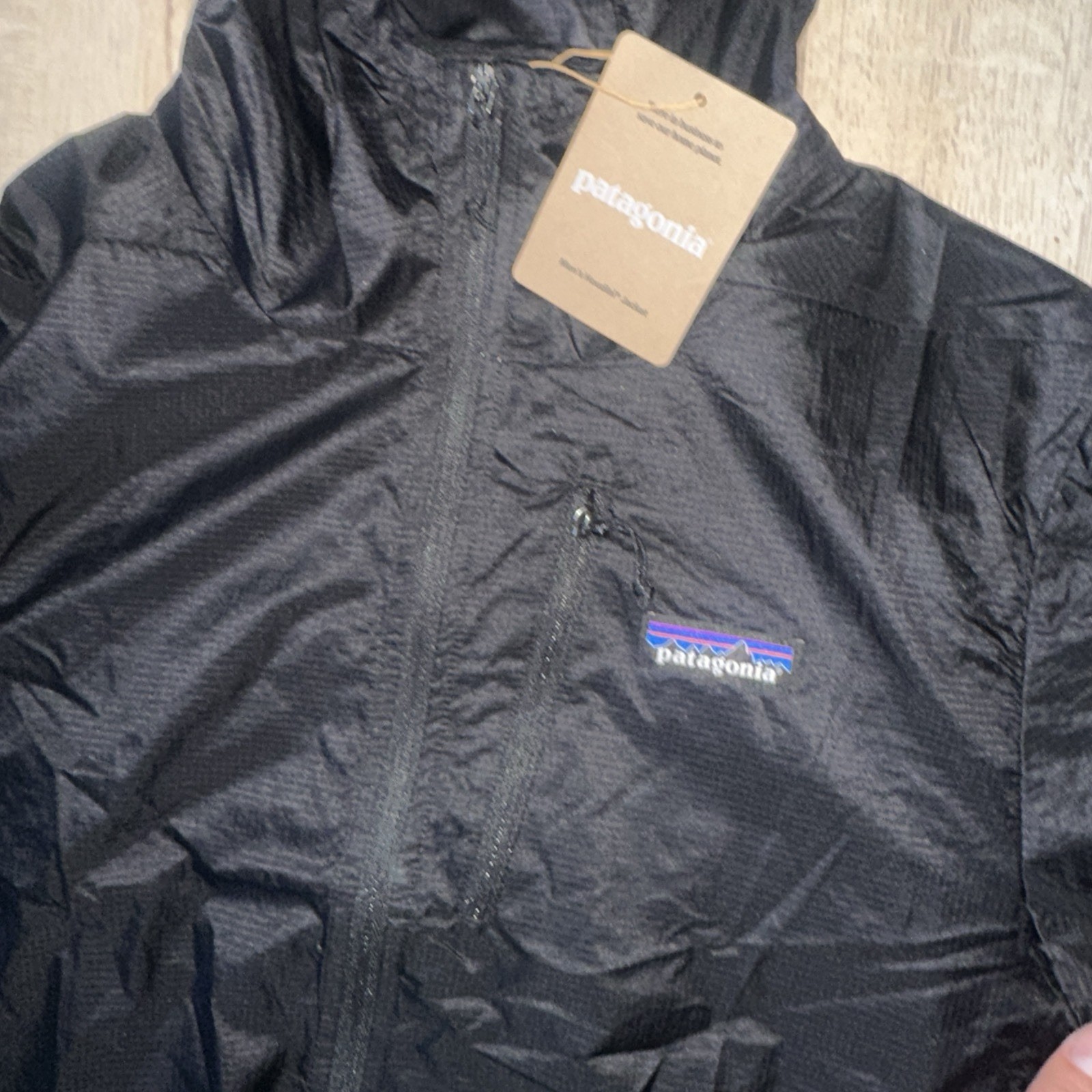 NEW 2026 Patagonia Houdini Full Zip Pullover Mens Large Black SP26 24142