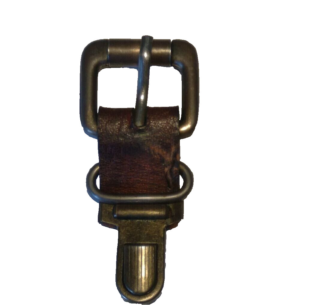 Handmade Leather Replacement Push Lock Leather Bags 1.25 Inch Buckle