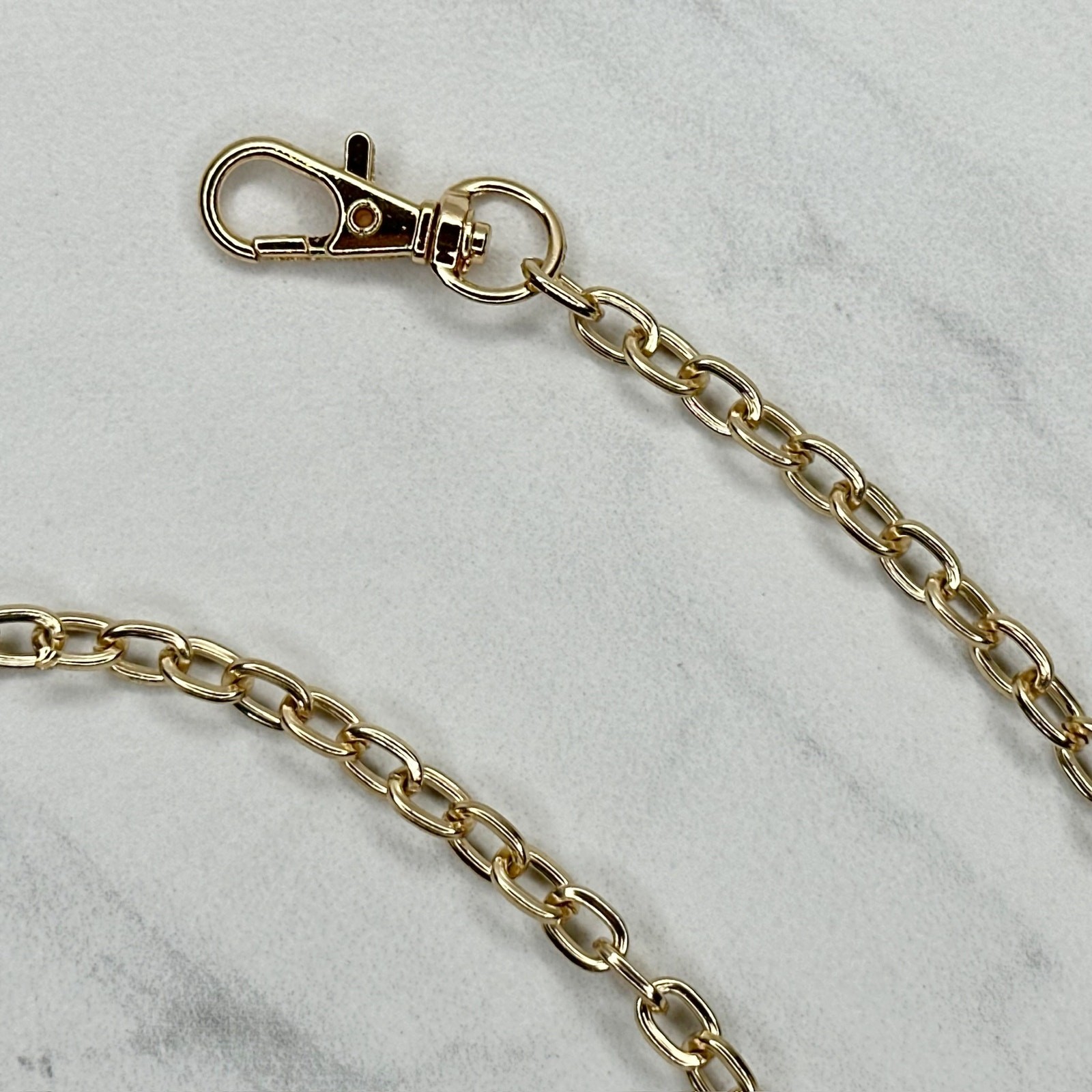 Gold Tone Chain Link Purse Handbag Replacement Strap 46″ – Crossbody Y2K