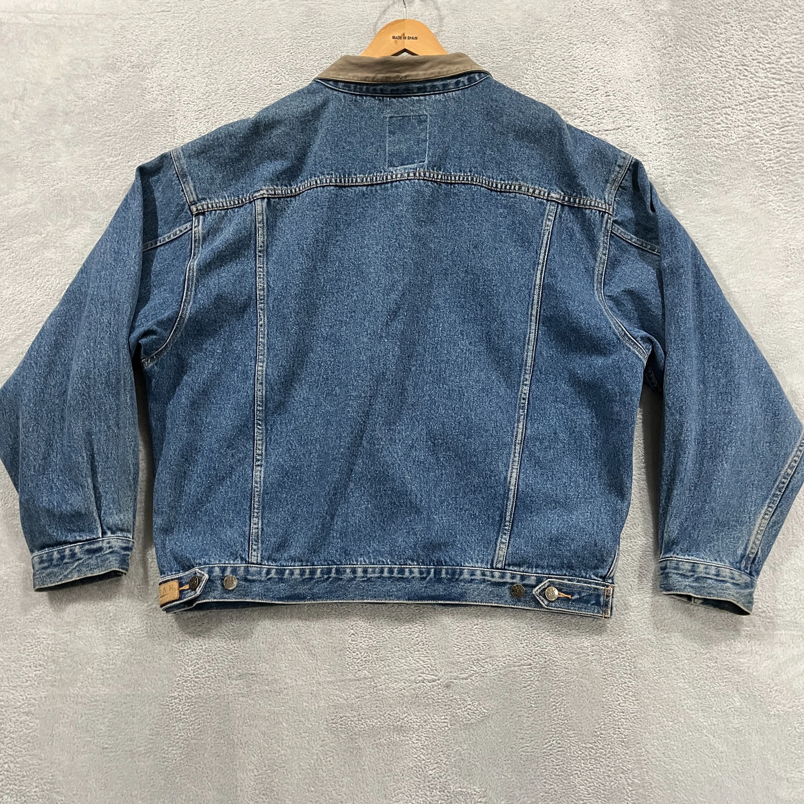 Vintage Denim jacket Gear for Sports XL Embroidered 90s Cowboy Southwestern Y2K