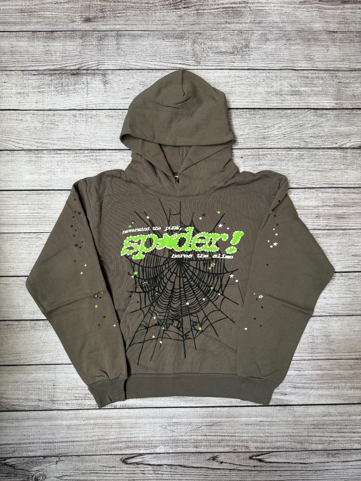 *BRAND NEW* Spider Worldwide Punk V2 “Slate Gray” Hoodie – Free Ship (Size M)