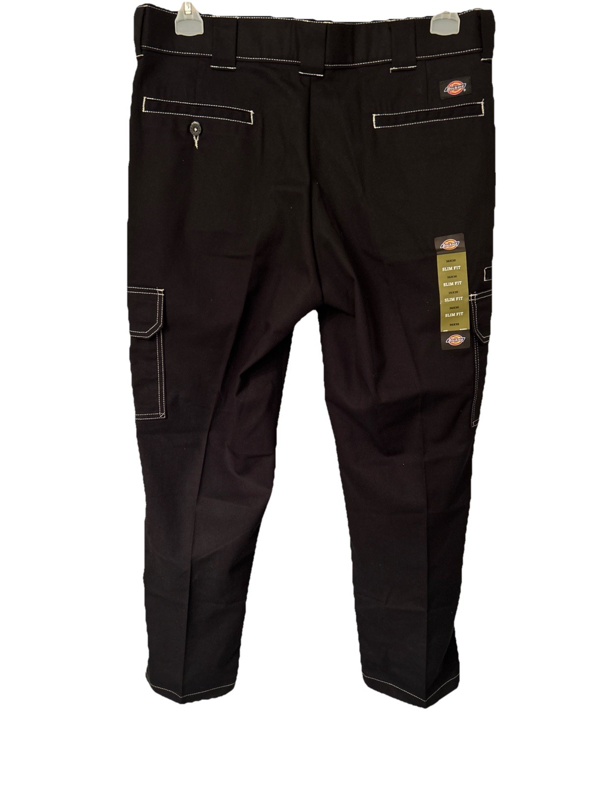 Dickies Men’s Slim Fit Black Flex Cargo Skateboarding Pants Size 36×30 DWP154BLK