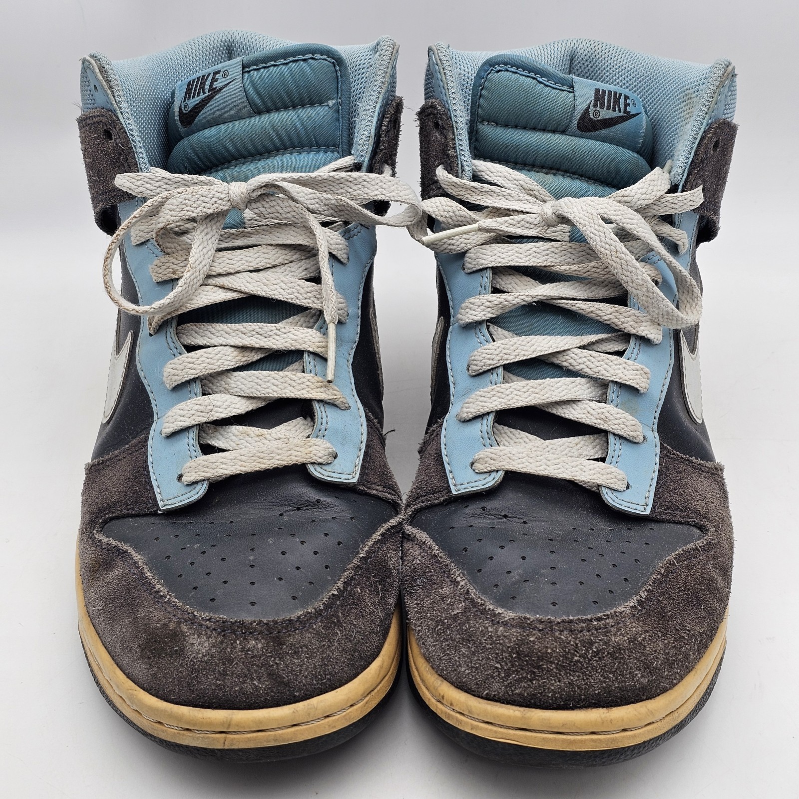 Nike Dunk High Dunk High Navy 317982-050 Suede Leather Sneaker Men’s Size 10