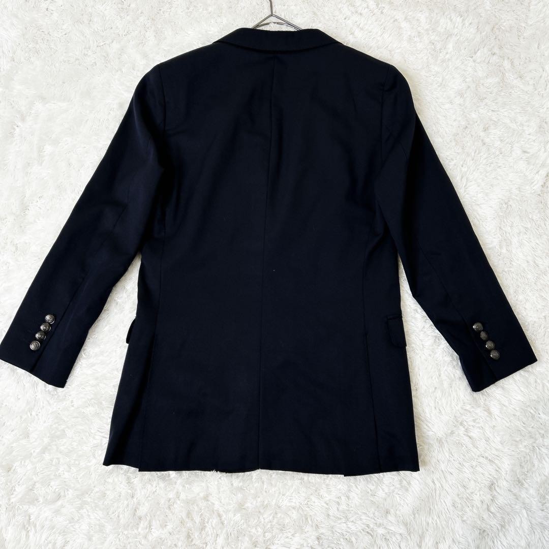 Authentic BLACK LABEL CRESTBRIDGE Wool Blue Tailored Jacket Pre Owned Condition