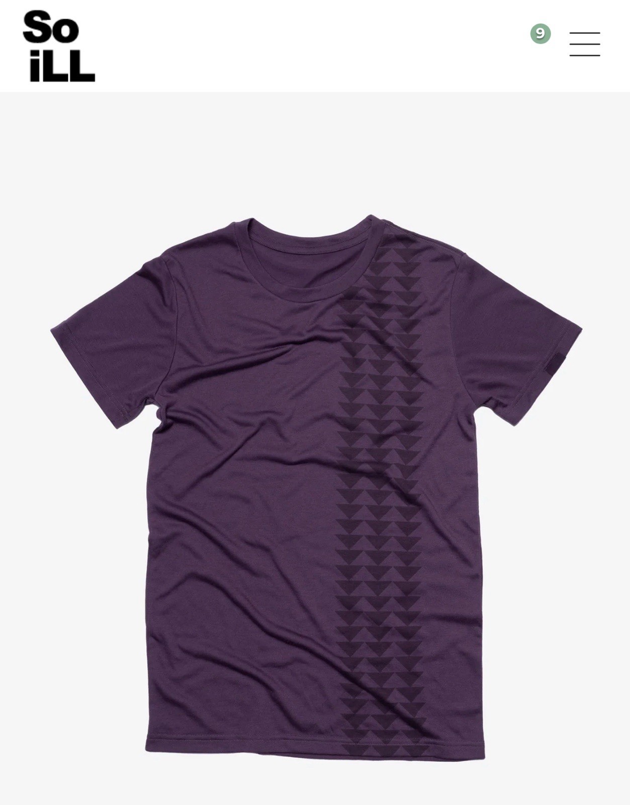 NEW So iLL Unisex Jason Momoa Purple Nakoa Tee T-Shirt Shark-bite MED #6057