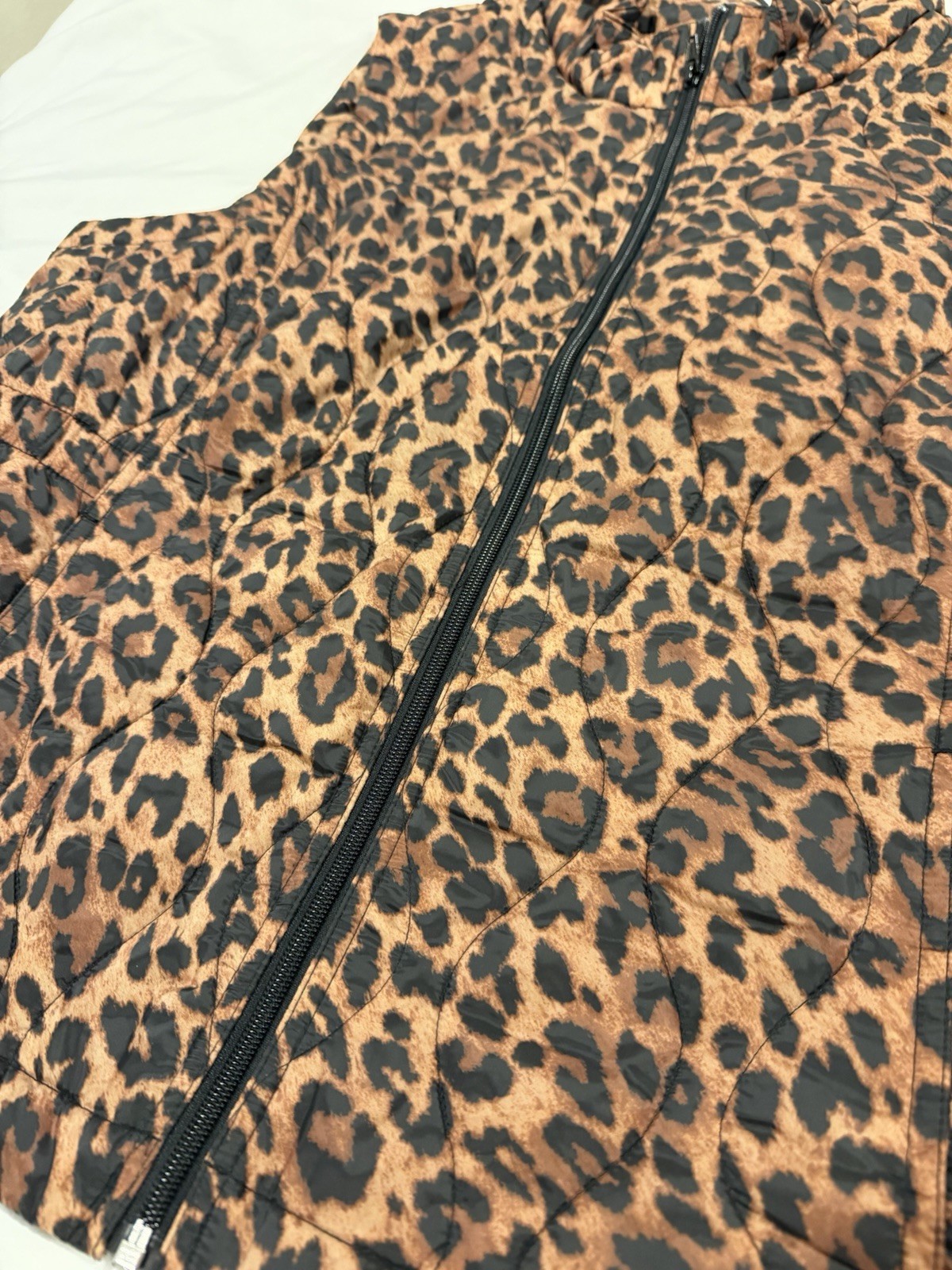 Talbots REVERSIBLE QUILTED VEST – LEOPARD / BLACK Size XL NWT ($145 MSRP)