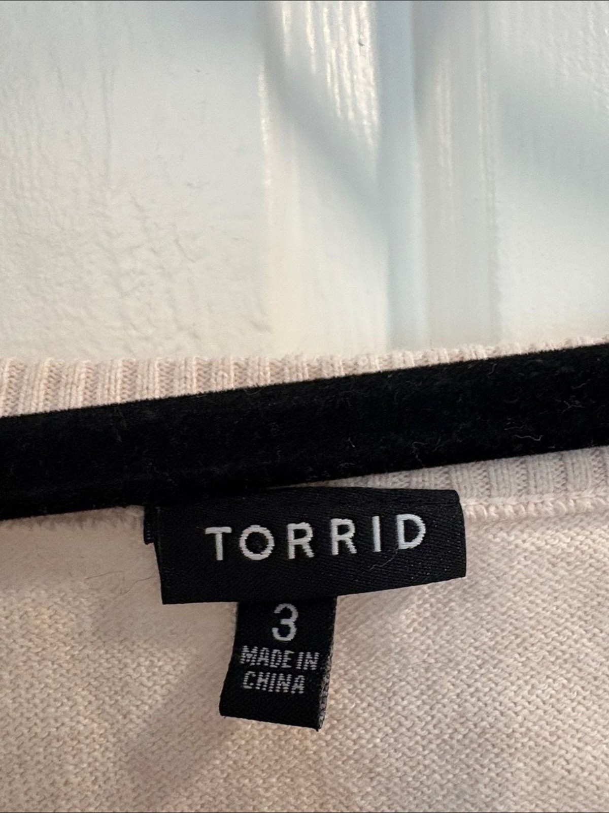 torrid Cream Sweater with French Bulldog and Red Bow