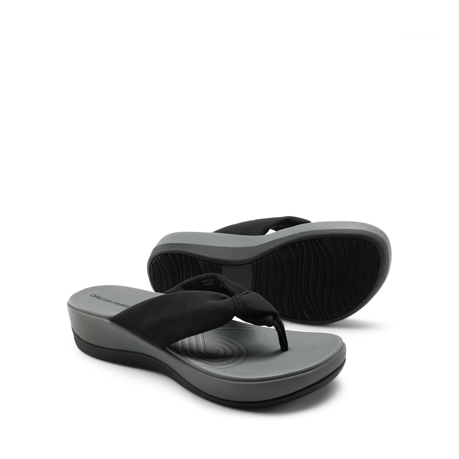 Women Cushioned Platform Flip Flops Arch Support Soft Eva Foam Summer Sandals