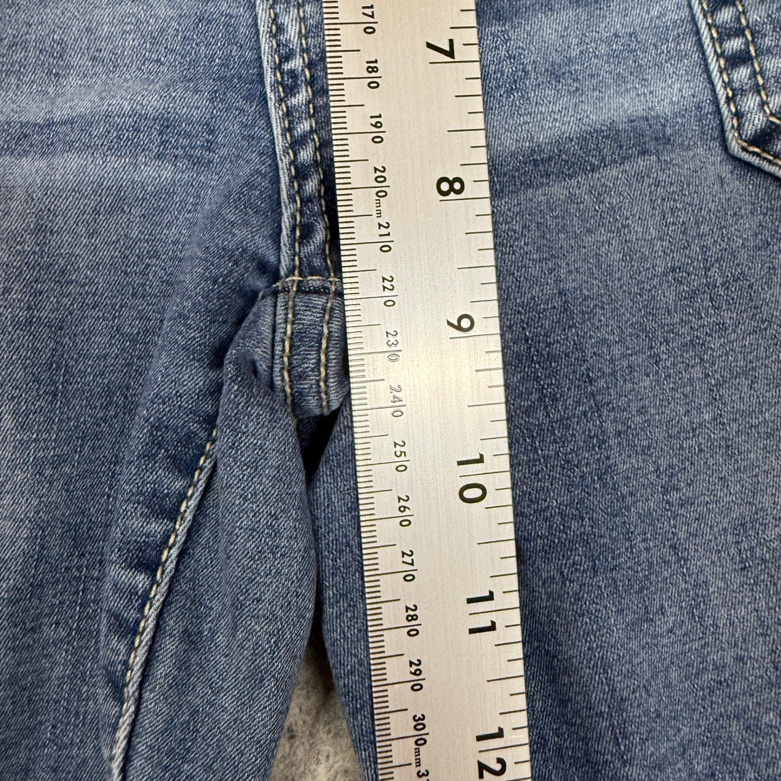 U.S. Polo Assn. Premium Denim Jeans Size 6 Regular Blue Patch Pocket Raw Hem