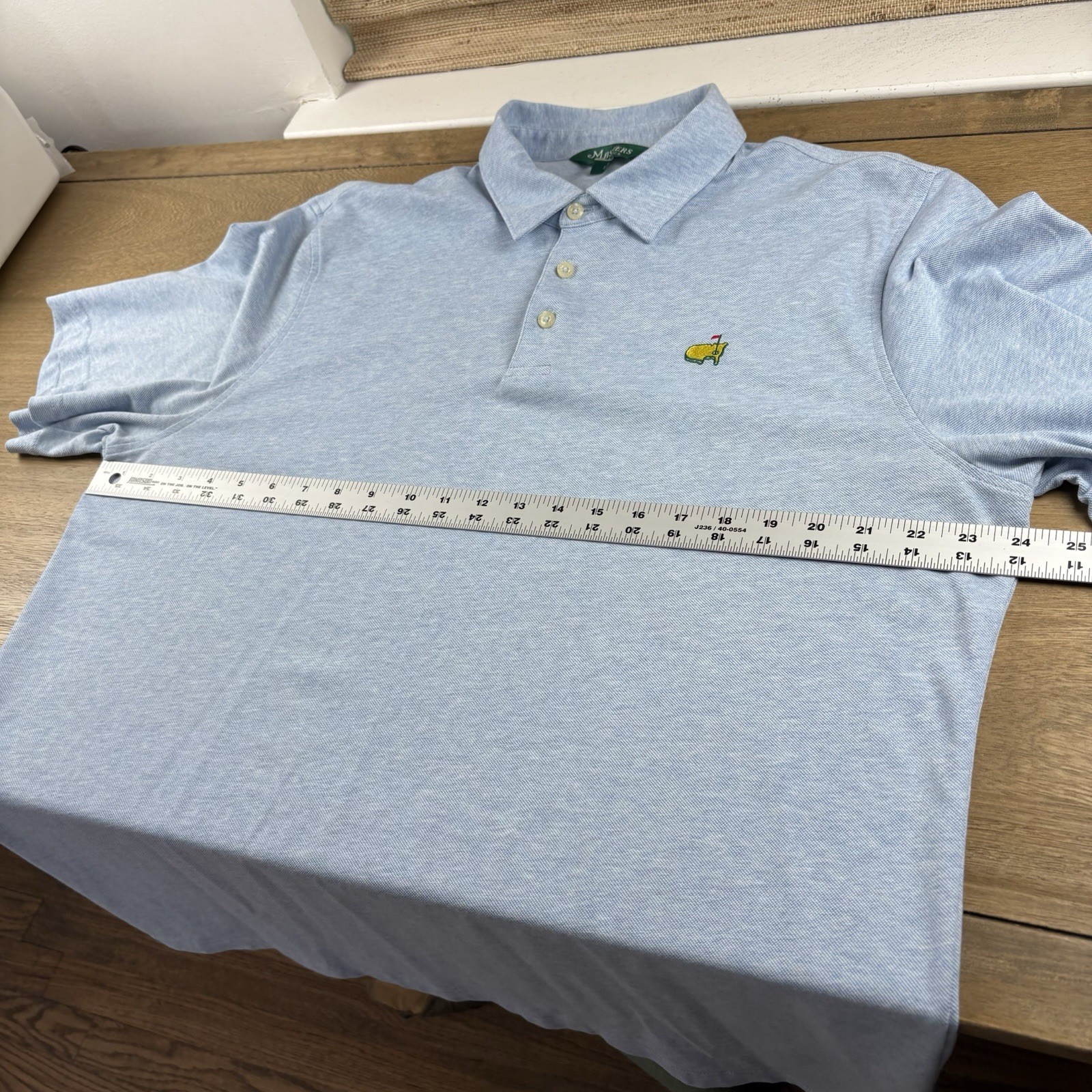 Masters Classics Polo Golf Shirt Men’s XL Blue Heather Augusta National PGA Tour