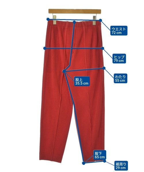 HOMME PLISSE Pants (Other) Red 1(Approx. S) 2200686911012