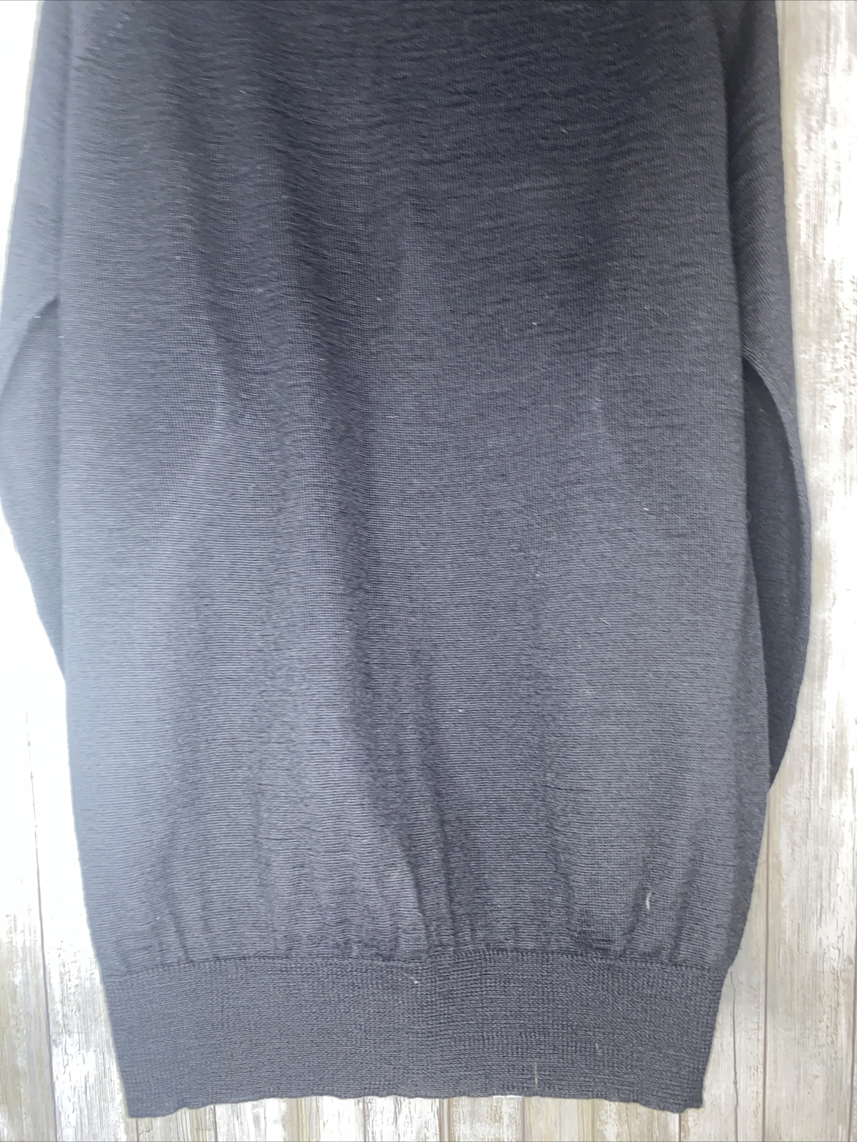Deborah Laus Sportswear Vintage Acrylic & Wool Blend Black Turtleneck Size Large