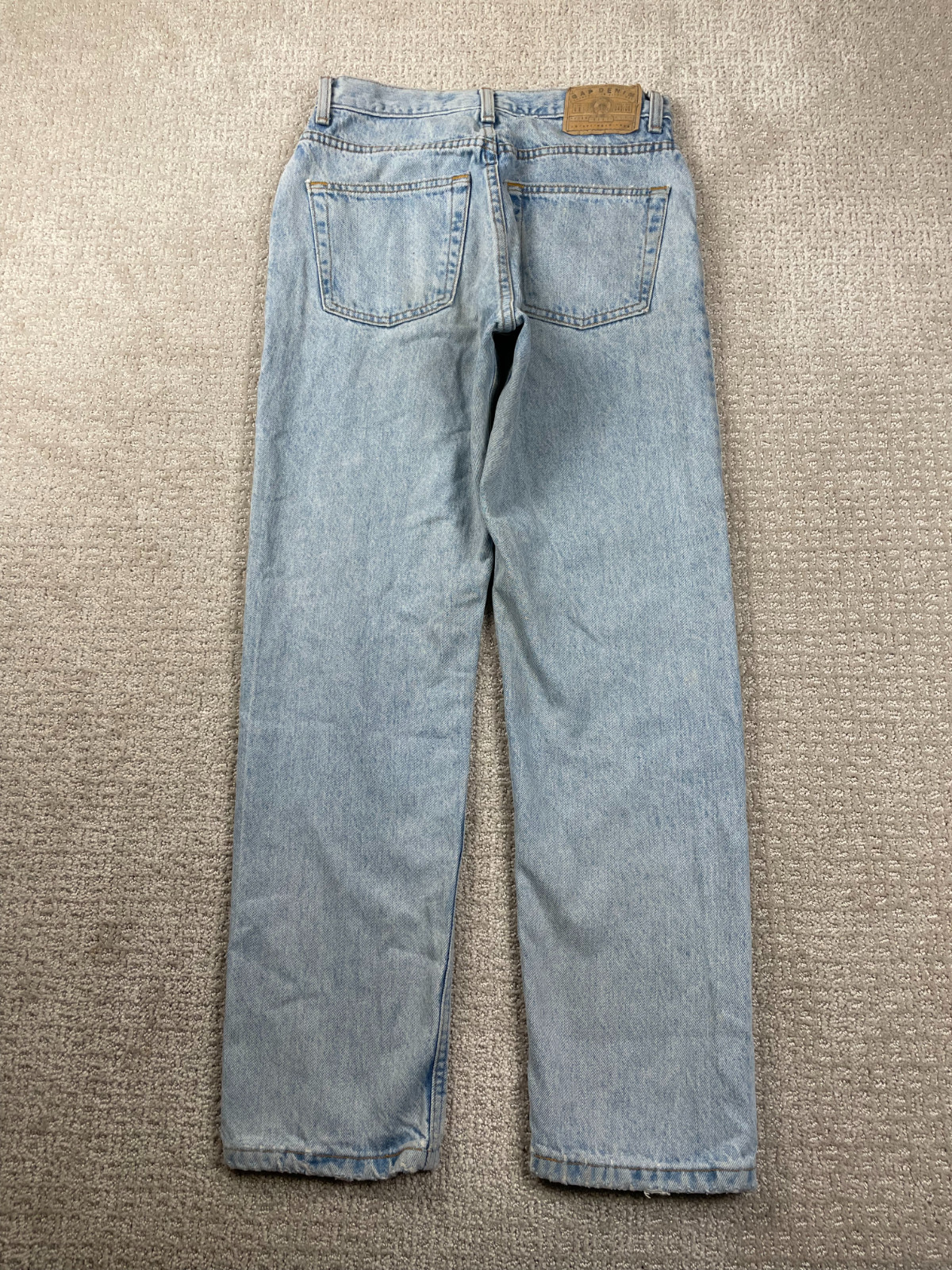 Vintage 90s Gap Jeans Womens Fits 28 Straight Loose Fit High Rise Cotton Denim