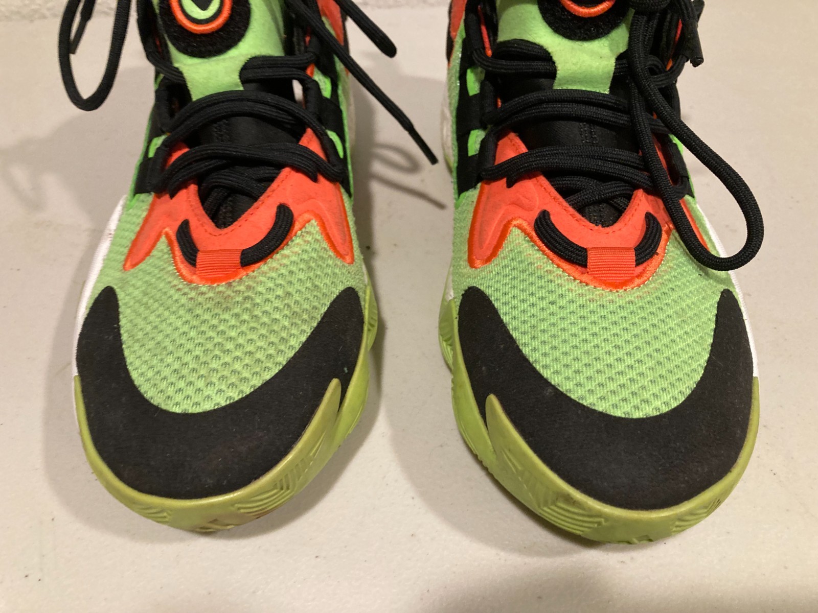 Adidas BYW Select Basketball Shoes Solar Green Impact Orange Core IG4948 Sz 10