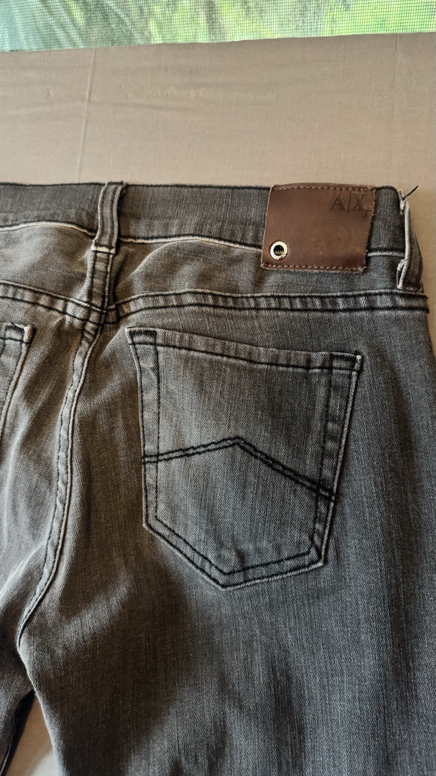 Women’s Armani Exchange Jeans Gray Wash Made in USA Size 2 Reg