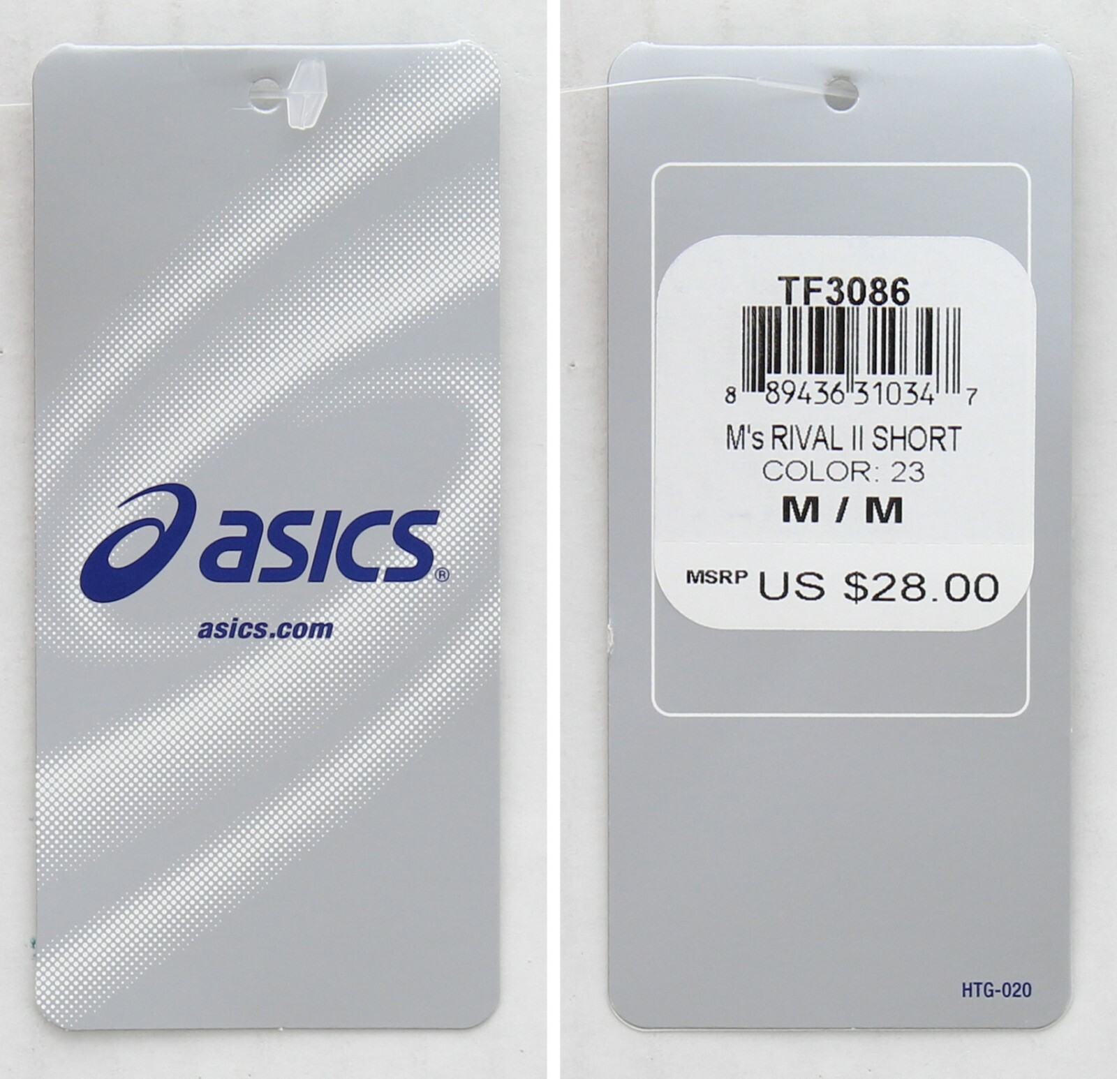 ASICS Rival II Boy’s or Men’s Running Shorts Lightweight Lined Short TF3086 $28