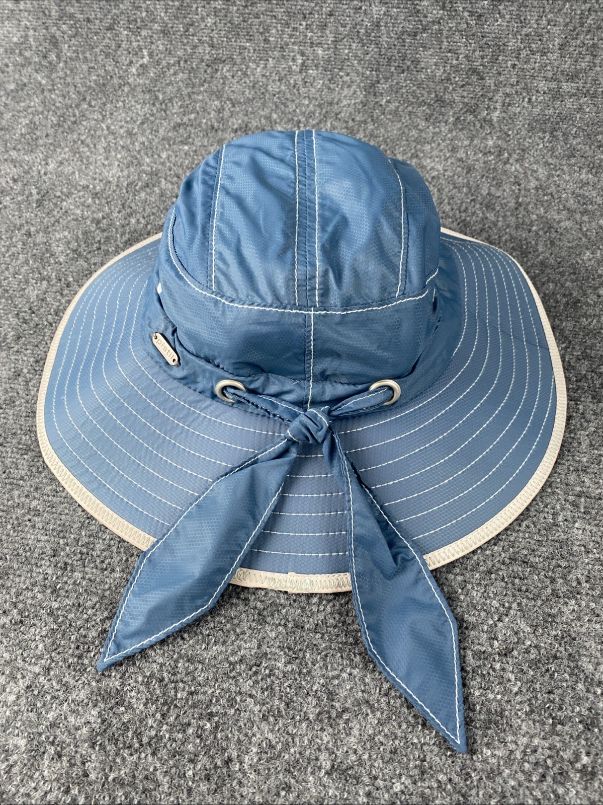 Pistil Marisa Sun Hat Breathable Gray Blue & Gray Trim Sun Hiking Bow