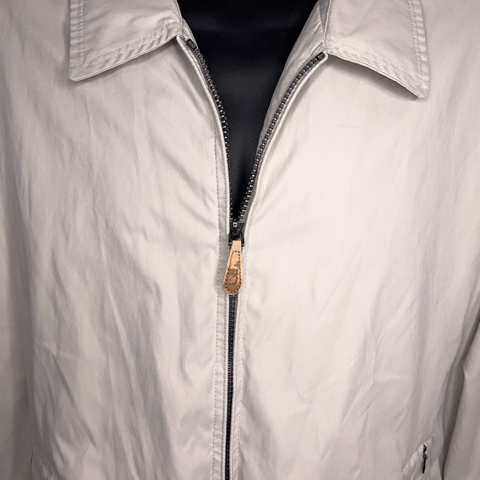 Vintage XL London Fog Light Beige Jacket Mens Classic 90s Neutral Outdoor Lined