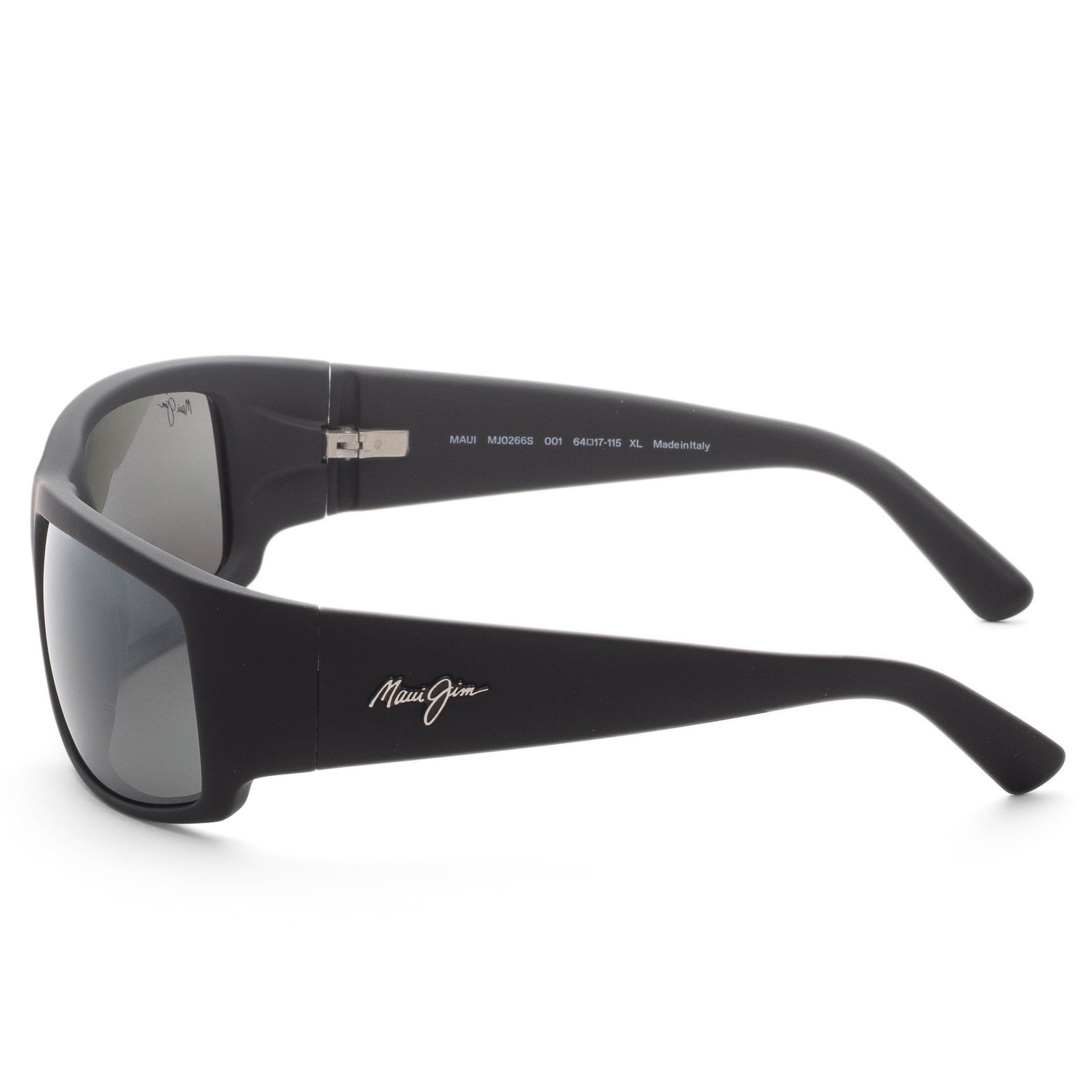 Maui Jim Unisex World Cup 64mm Matte Black Rubber Polarized Sunglasses 266-02MR