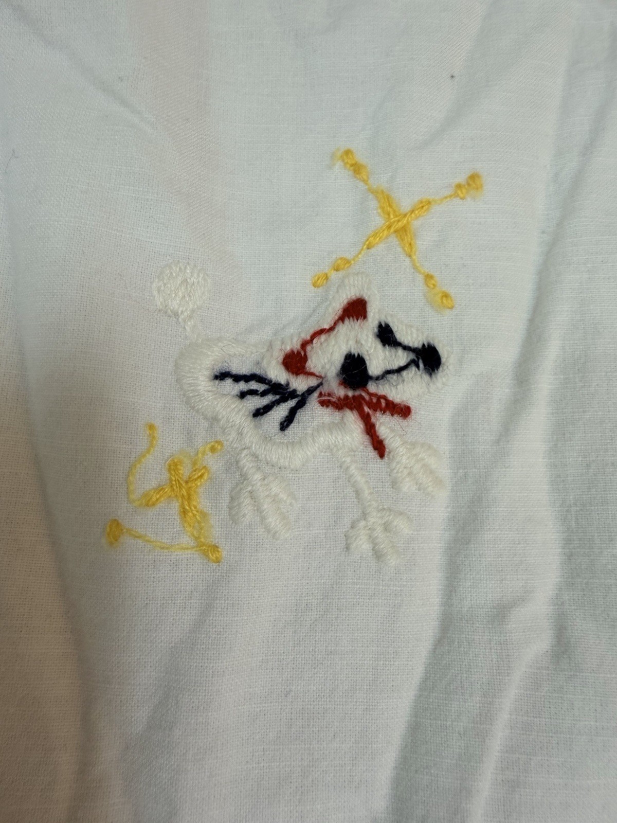 Amina Mexico Embroidered Short Sleeve Shirt White Ethnic Folk Cotton Japan