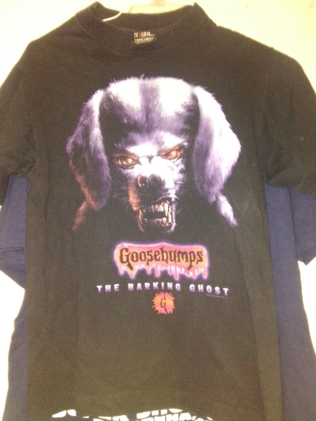 Vintage 90s Goosebumps Barking Ghost T-Shirt Youth L Adult XS Made in USA Giant