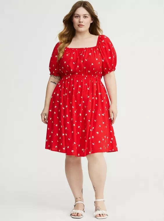 NWT! American USA TORRID set of 2 DRESSES RED and Blue Plus Size 4XL 4 24