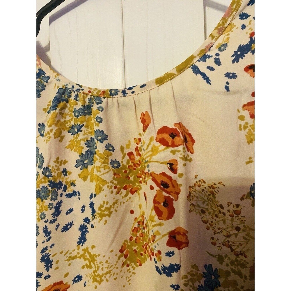 Disney Lauren Conrad Collaboration Blouse Womens Size s Lace floral Pink Ivory
