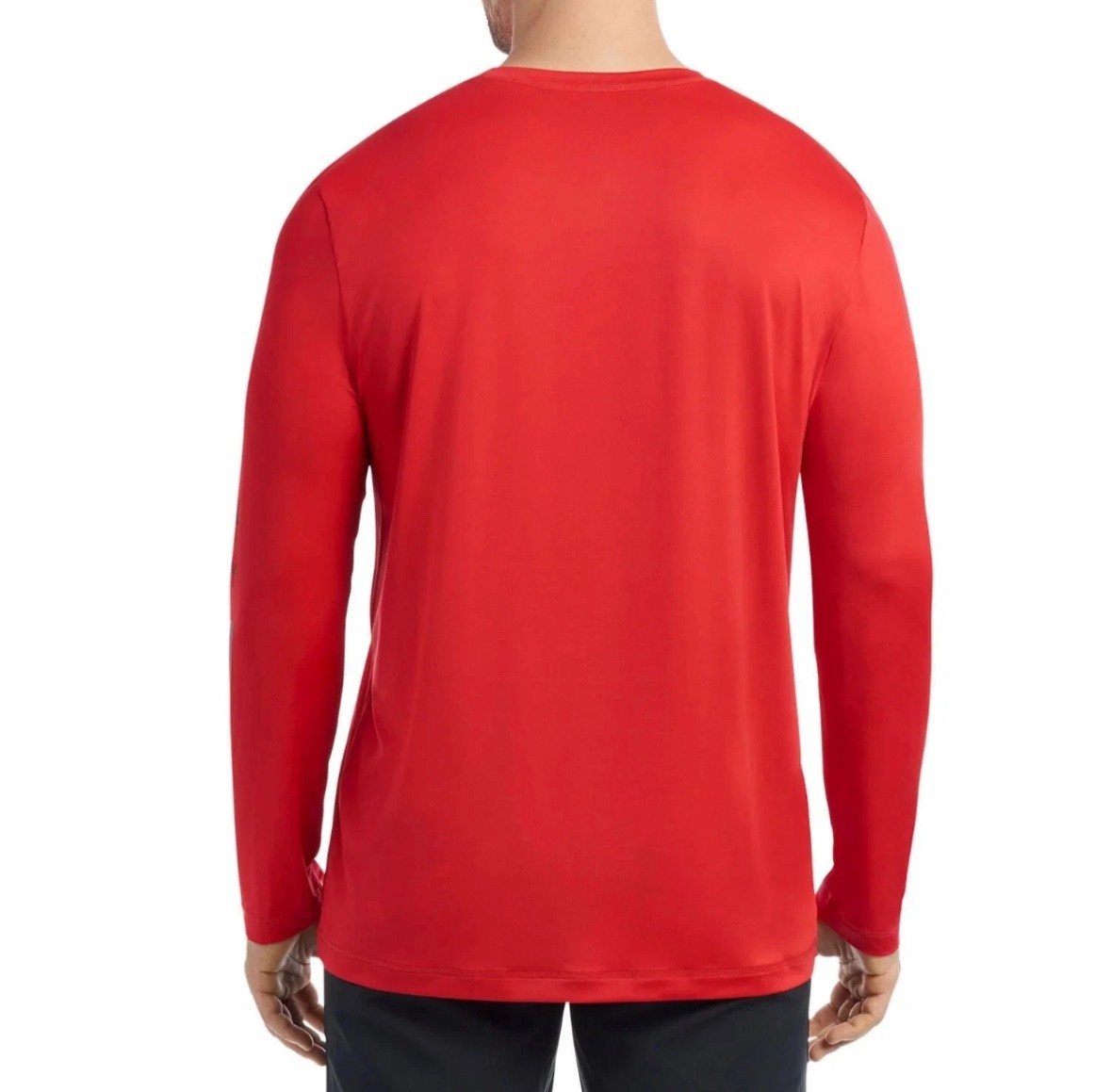 Hurley Long Sleeve Moisture Wicking Graphic Rash Guard Shirt Mens XXL Red NEW