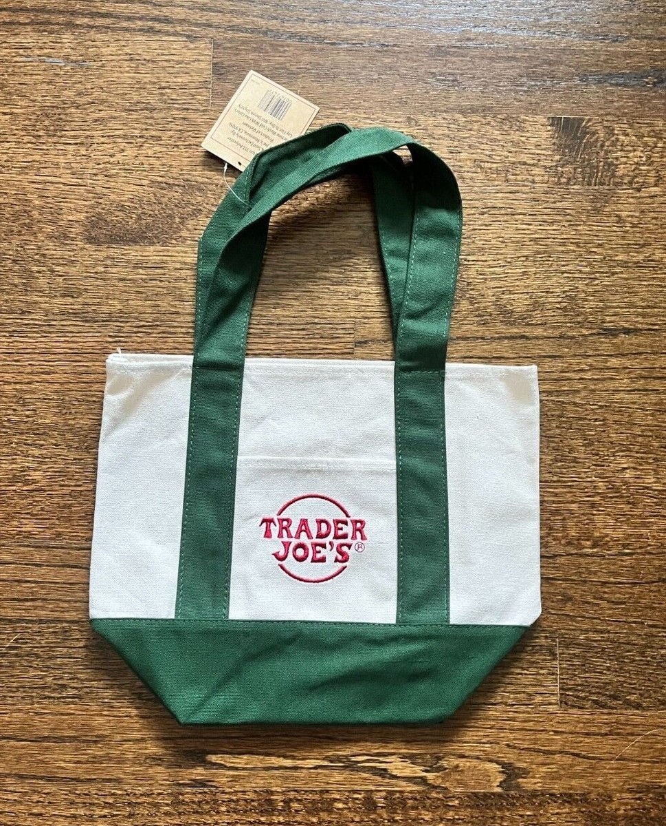 Trader Joes MINI CANVAS TOTE CLASSIC COLOR INDIVIDUAL tote bag (4 color options)