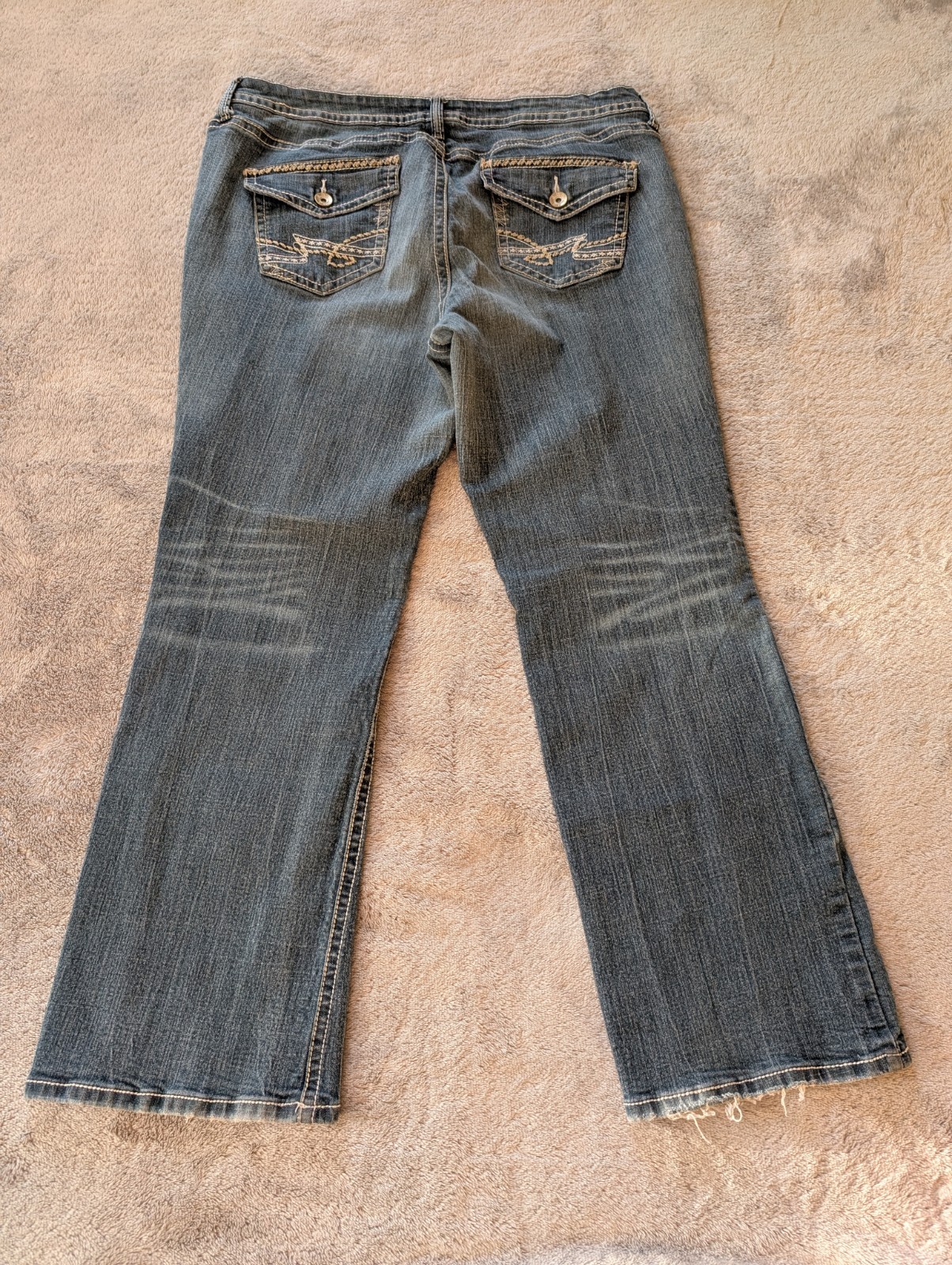 A.N.A a New Approach Jeans Women’s Size 20W Blue Boot Cut Embroidered Pockets