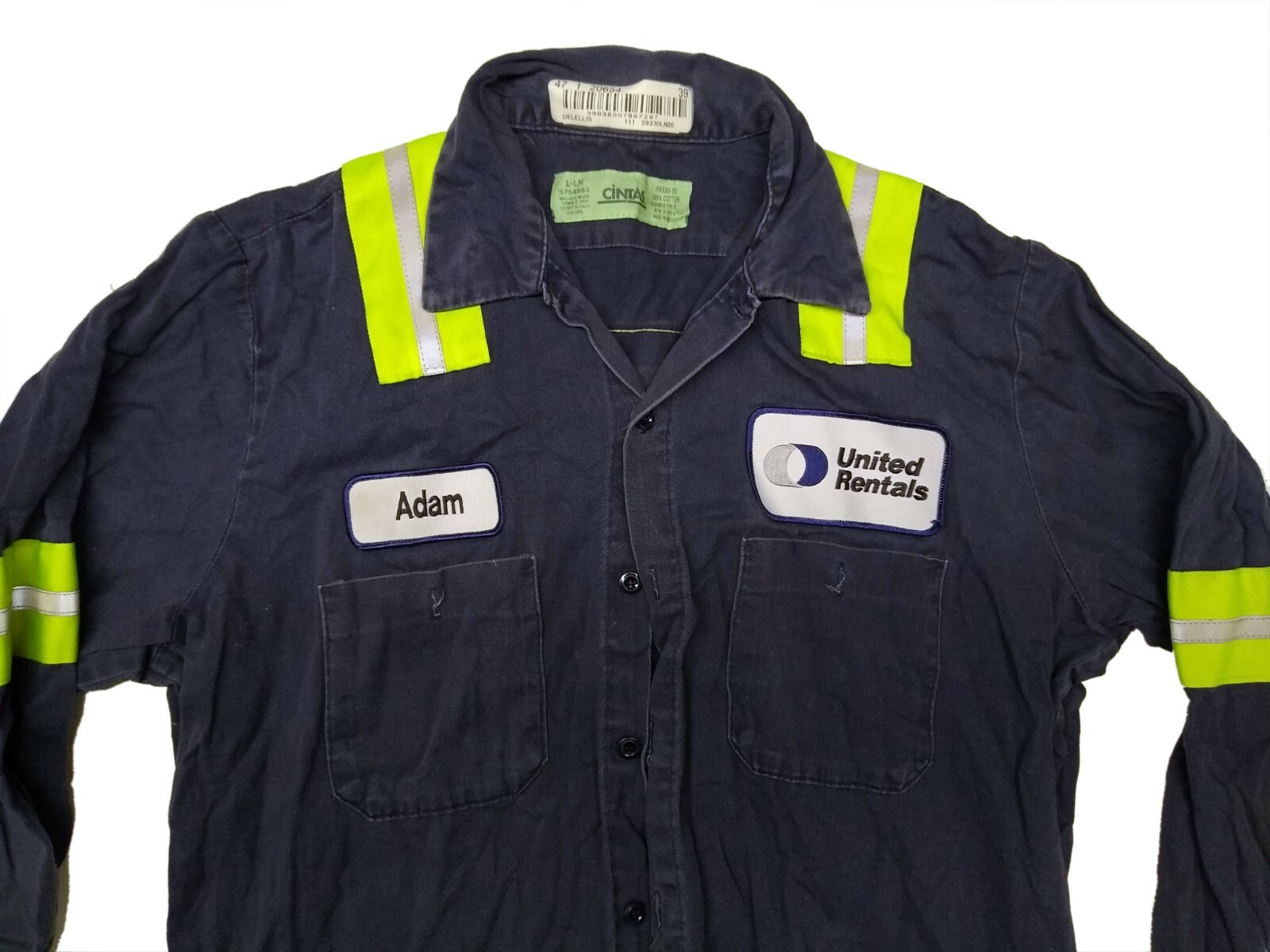 Used Work Shirts High Visibility Hi-Vis Reflective Safety Uniform Towing