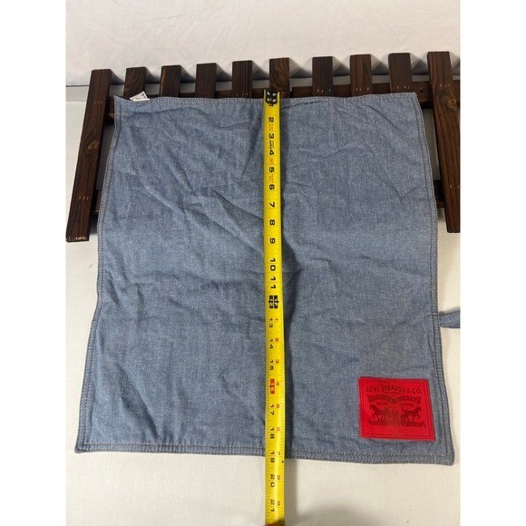 LEVI Strauss Narrate Piece Let Denim Case Pockets Logo Barware Textile blue