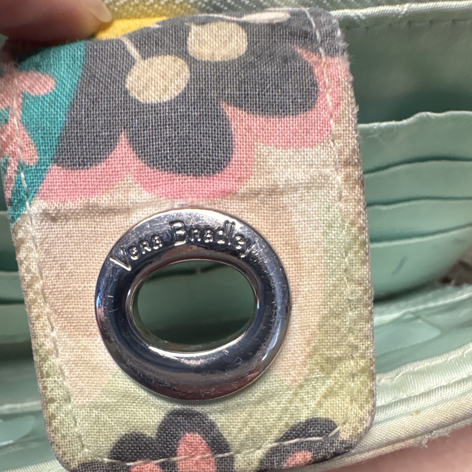 Vera Bradley Floral Quilted Zip-Around Wallet Organizer Credit Card Multicolor