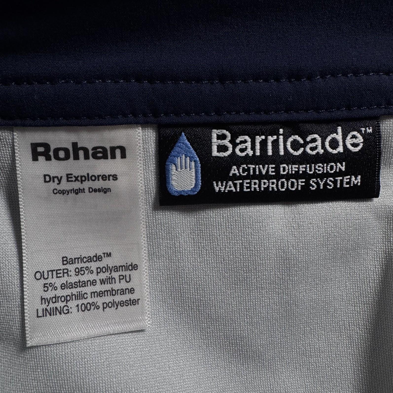 Rohan Men’s Barricade Cargo Trousers Waterproof Stretch Outdoors Hiking Sz. 34