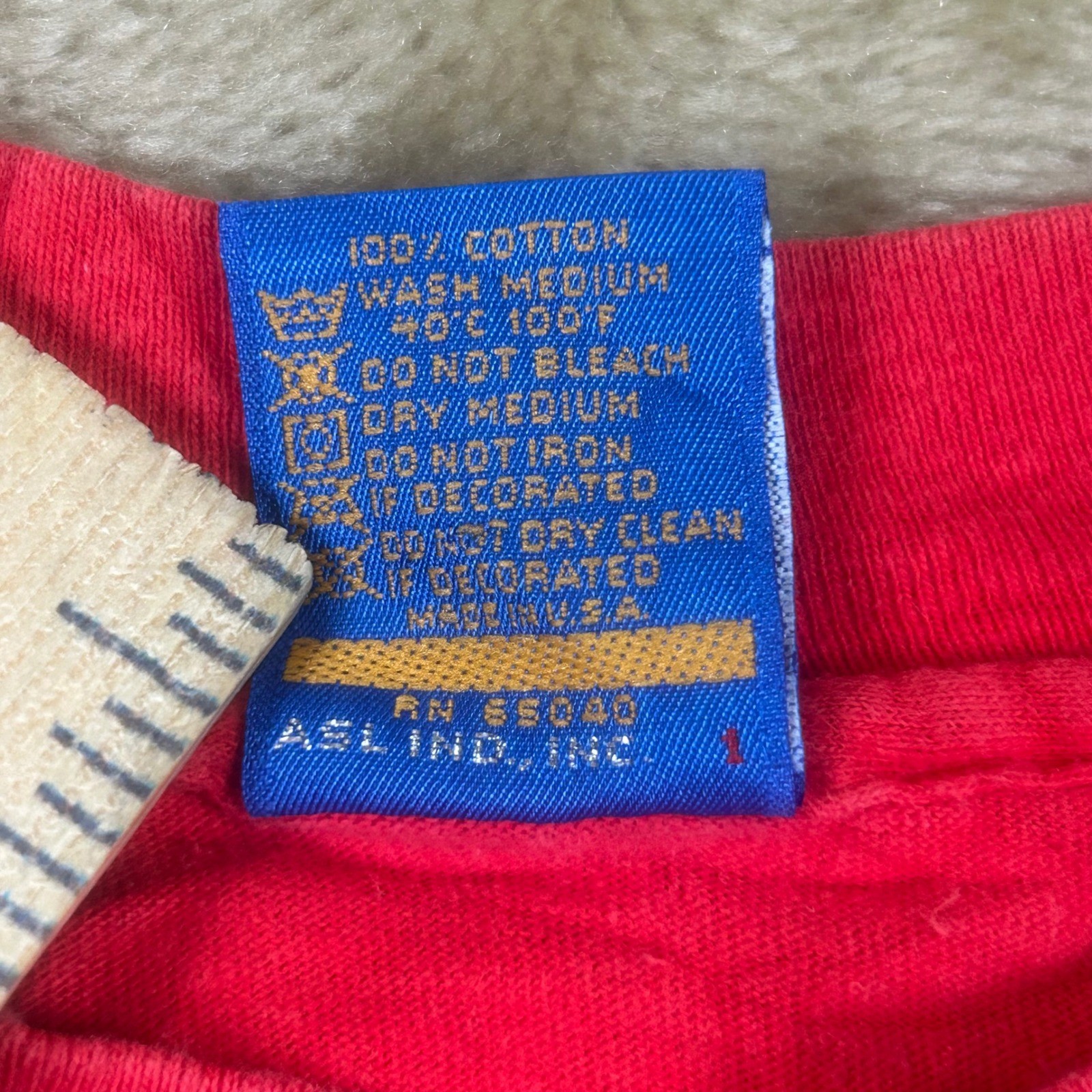 Vintage 1983 Ocean Pacific Red Graphic Long Sleeve T-Shirt Mens Medium USA Made