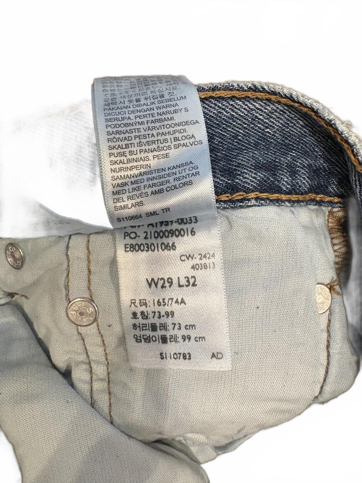 Levi’s Premium Denim 501 90s straigh jeans W29 x L32