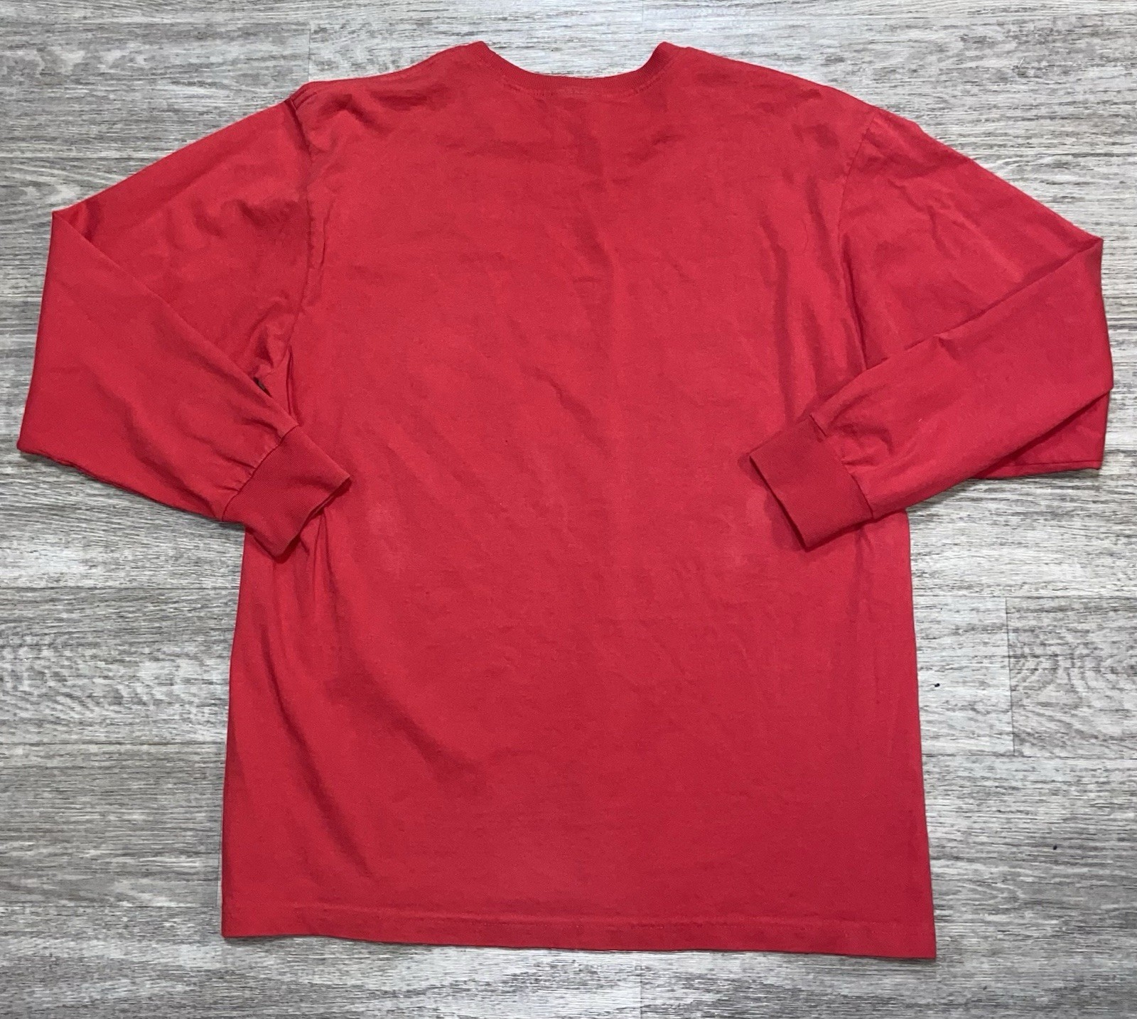 Vintage Red Polo Jeans Co. Ralph Lauren Long Sleeve T-Shirt Y2K Large