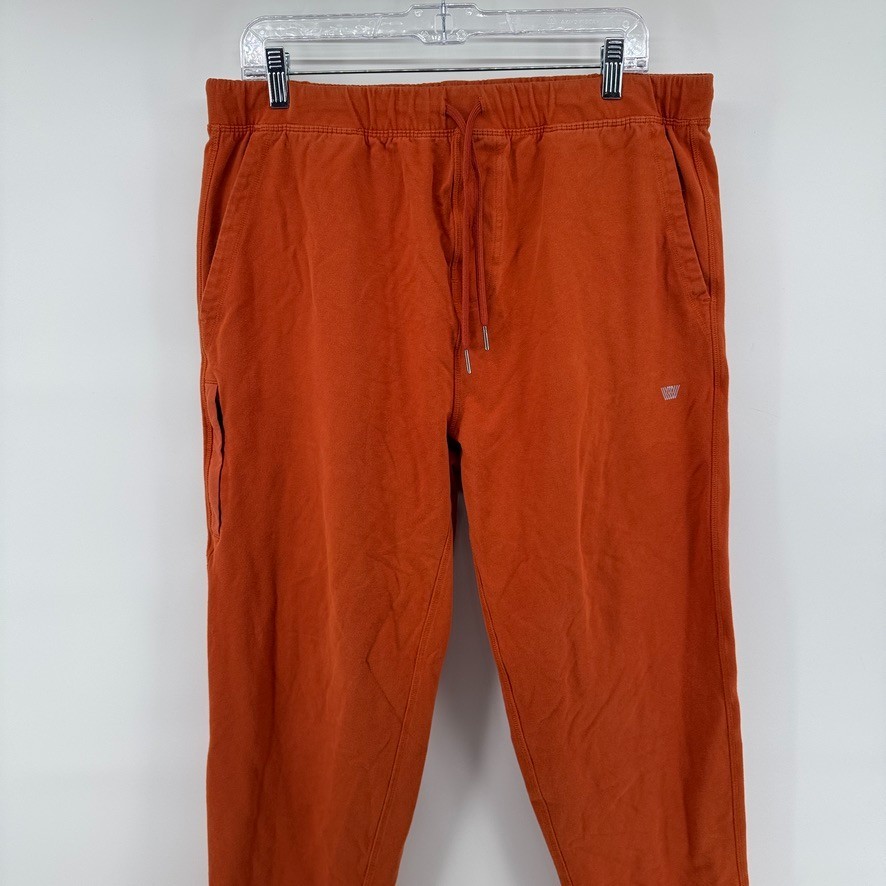 Mack Weldon Ace Daily Wear Joggers Sweatpants Orange Mens XL Stretch Drawstring