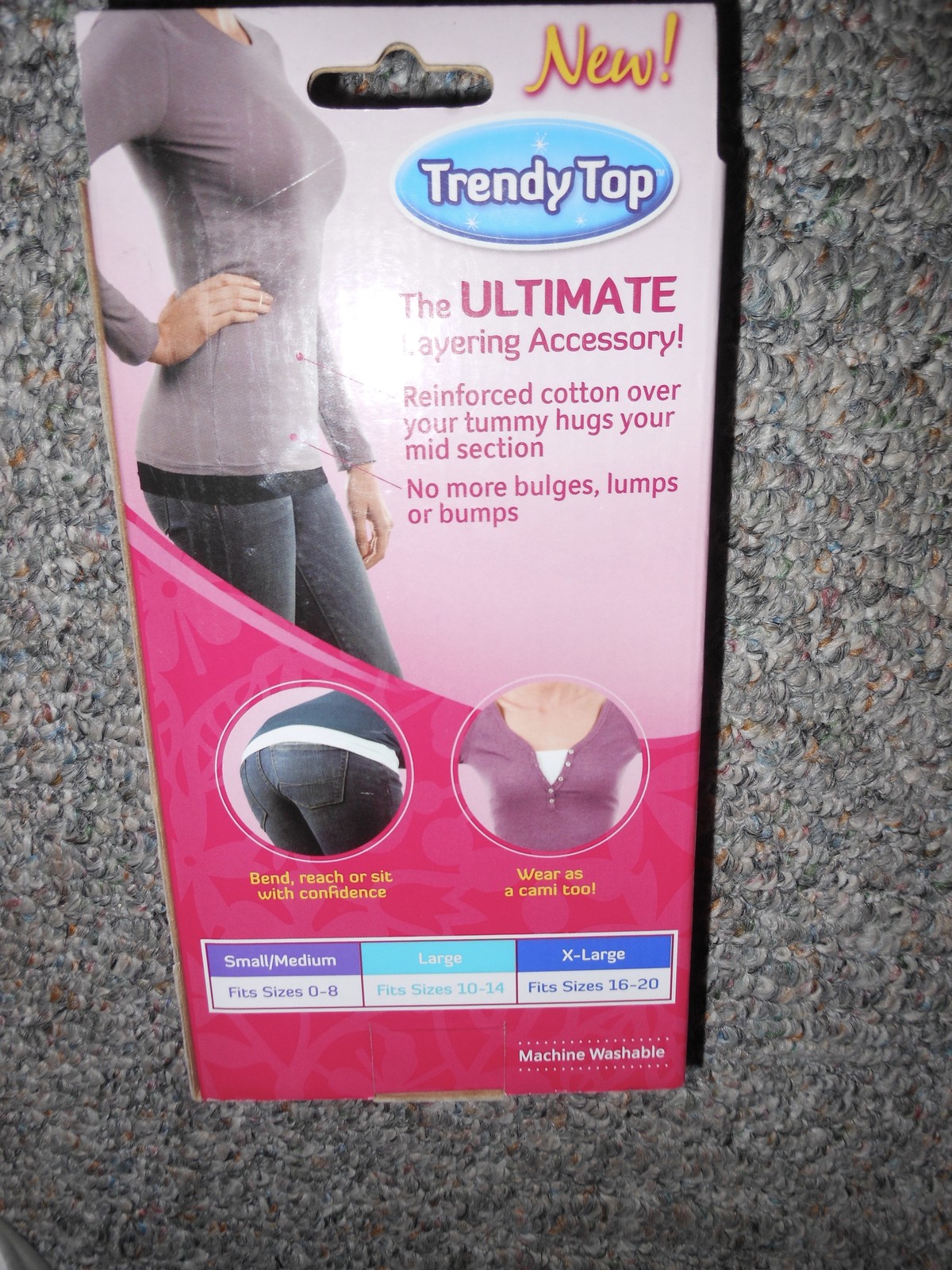Trendy Top As Seen On TV NEW size S/M, L, XL layering accessory extender tees