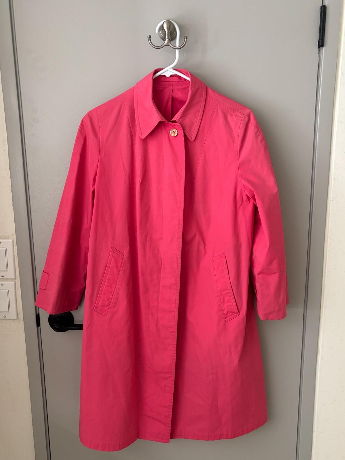 Vintage London Fog Hot Pink Classic Trench