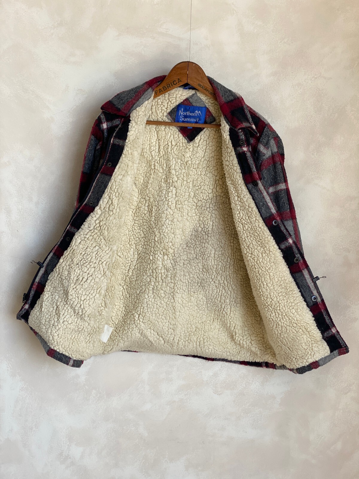 Large. Heavy plaid zipper jacket made by Northern Summit