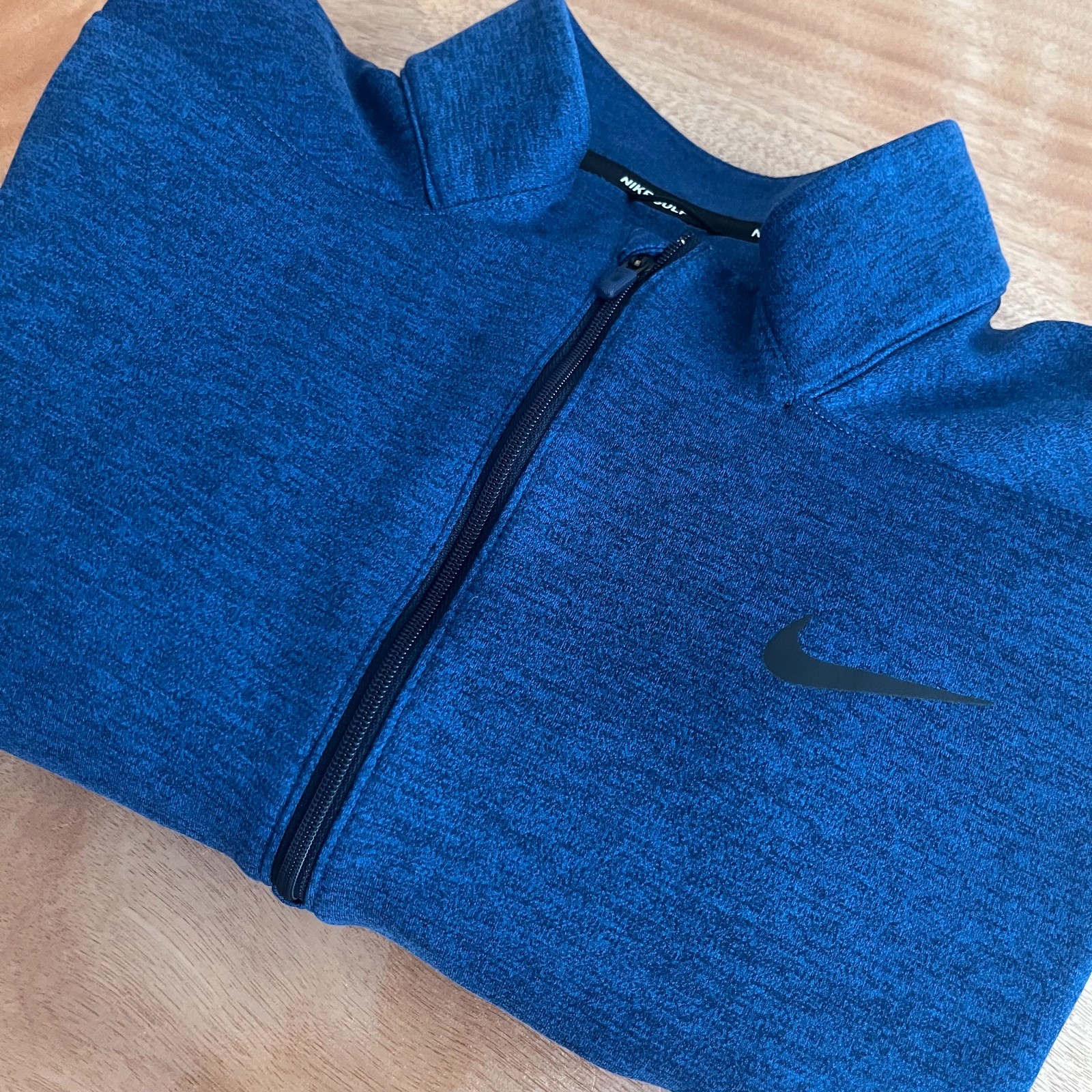 Nike Golf Therma Repel Mens Medium Blue Half Zip Pullover Long Sleeve Active