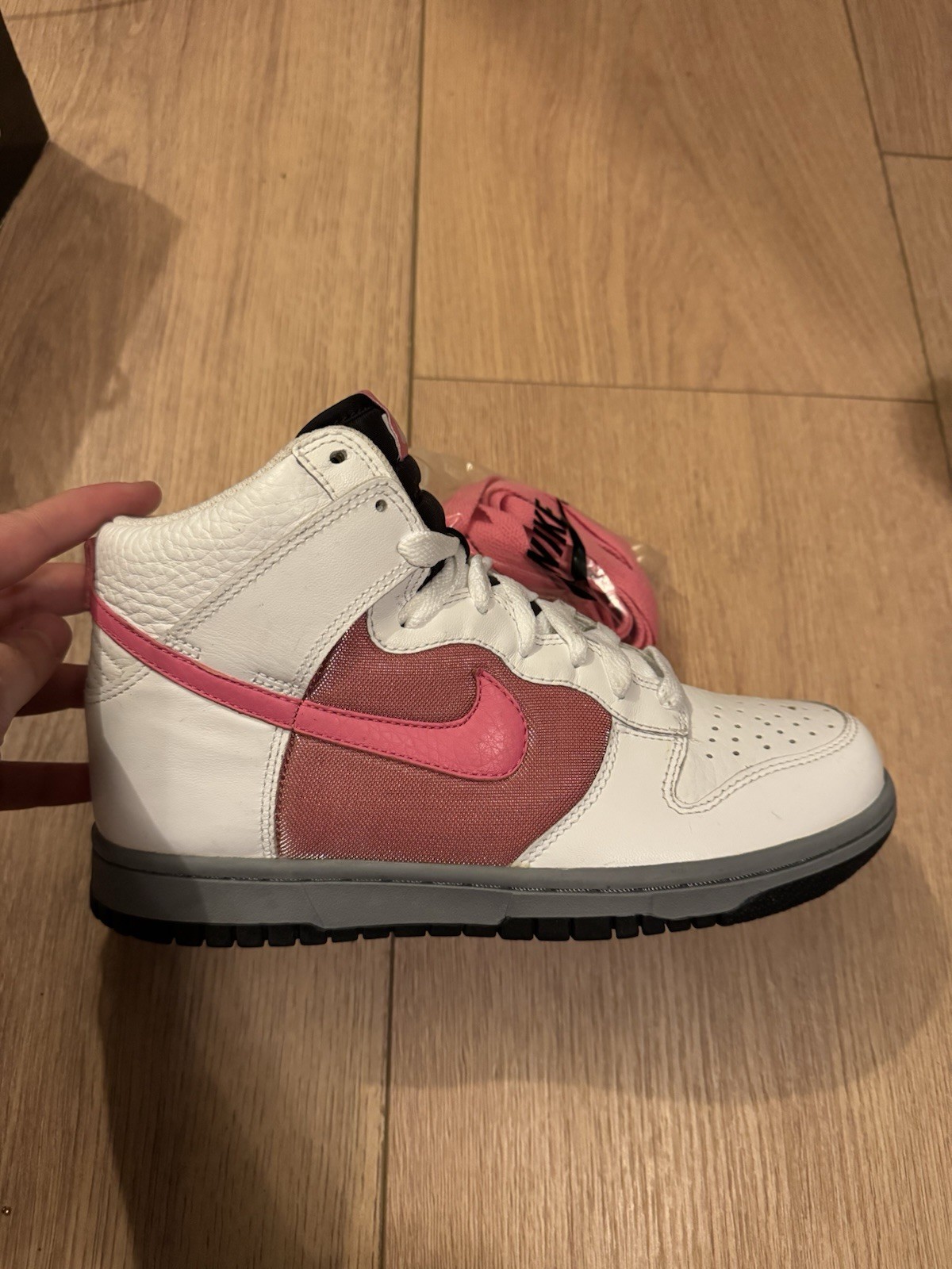 *RIGHT SHOE ONLY* Nike Dunk High Premium White Pink Clay (2008) 7W/5.5M NEW