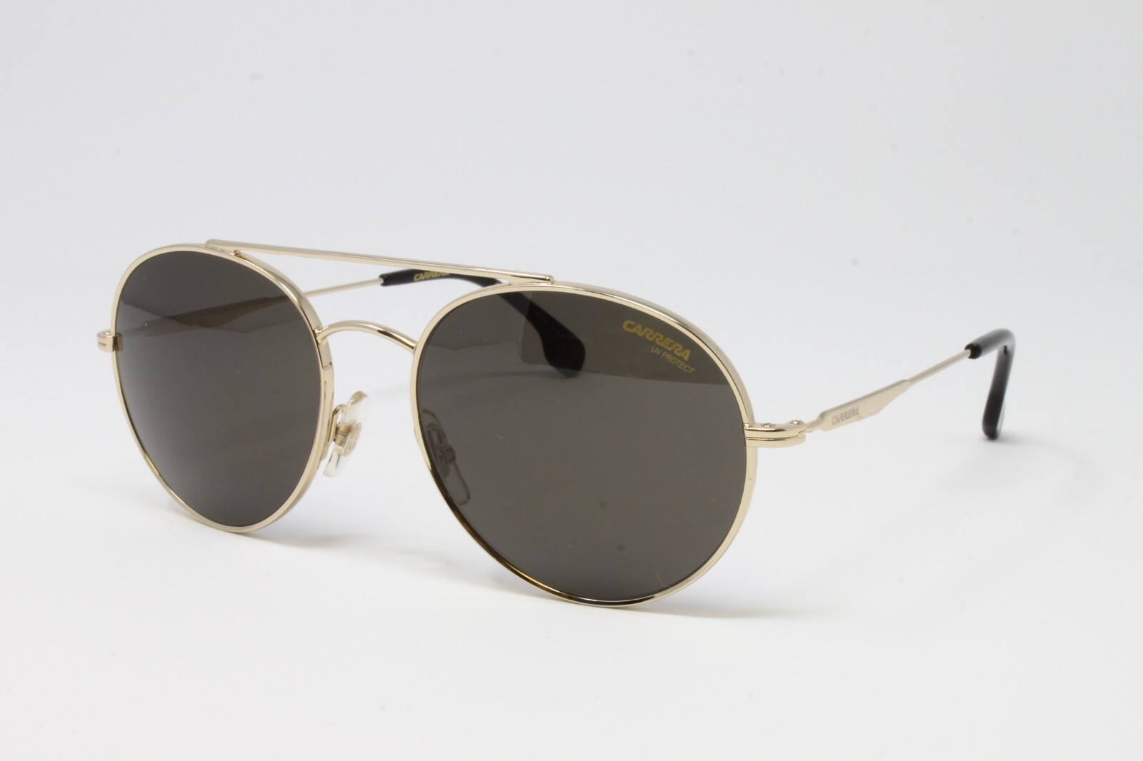 Carrera men’s round Sunglasses CA131S J5G Gold Brown Lens Size 56mm NWT