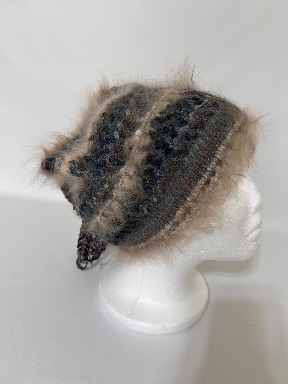 The Sensuous Fiber Slouch Beanie Hat Alpaca Blend Handmade Fashion Roomy