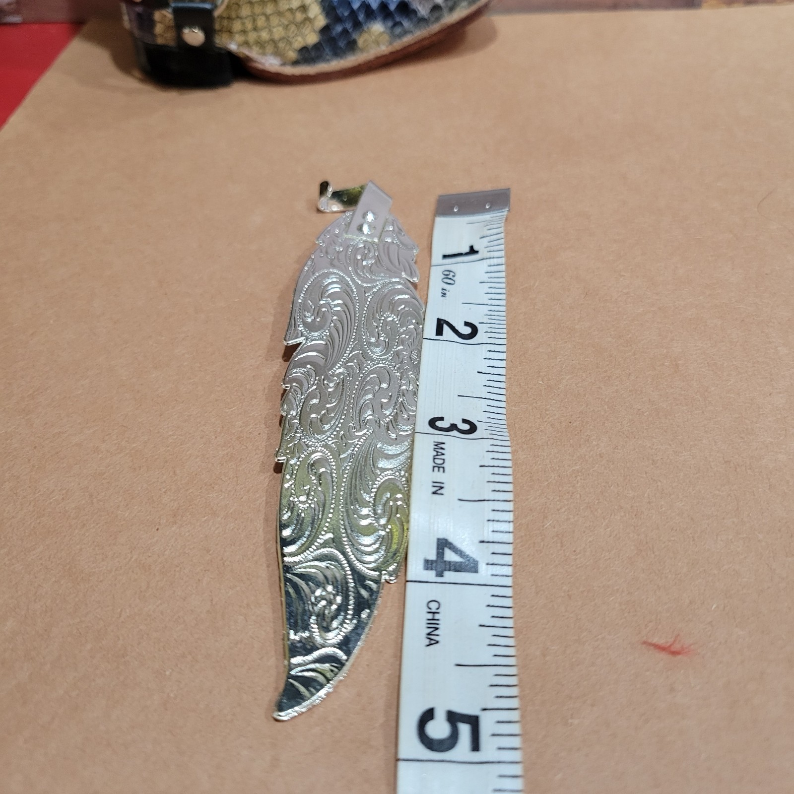 Silver Gold Hat Feather for Cowboy Hat Two Tone Pluma Gift Item